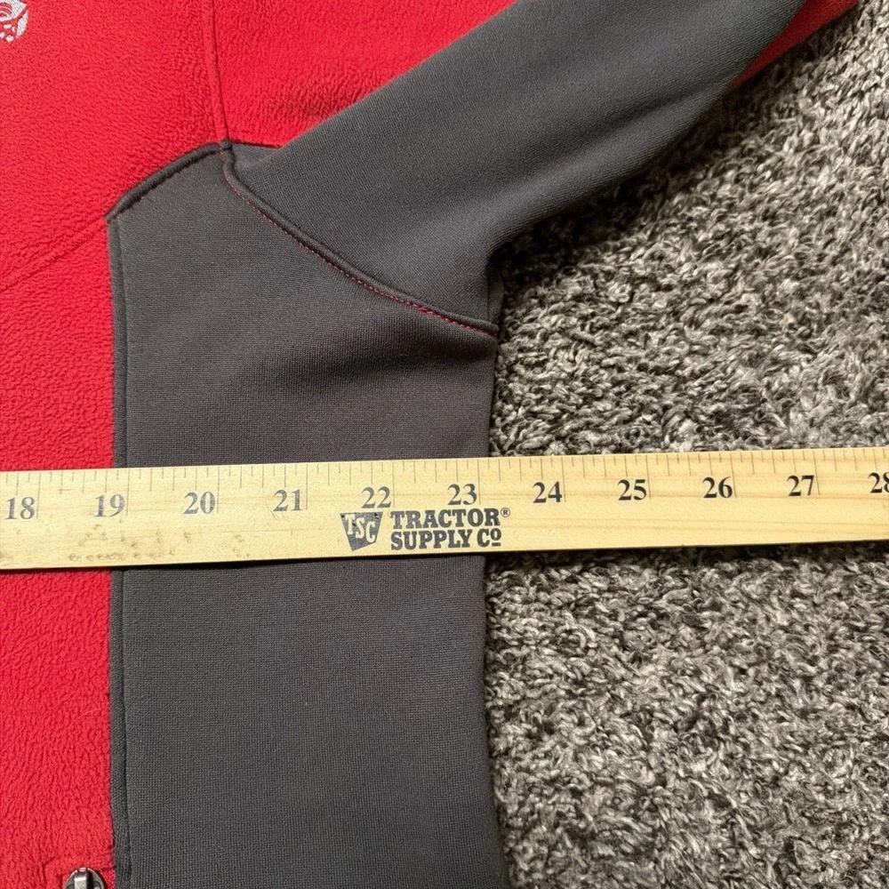 Mountain Hardwear‎ Jacket Mens L Red Dual Fleece Full Zip Sherpa Lined Outdoor